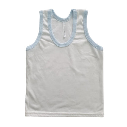 Minnies' & Mimi Cotton Sando for Toddler Available in White, Mint Green and Blue Sizes Small Medium Large