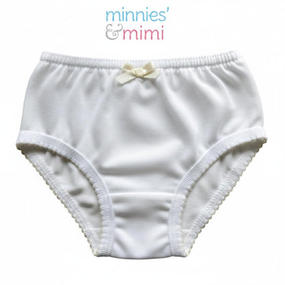 Minnies' & Mimi Panty with Ribbon and w/ Double Fagoting for (6m-12months) Available size S/M/L 1pcs