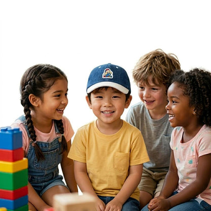 Minnies' & Mimi Base Ball Cap Denim White  (FOR BABY AND KIDS)