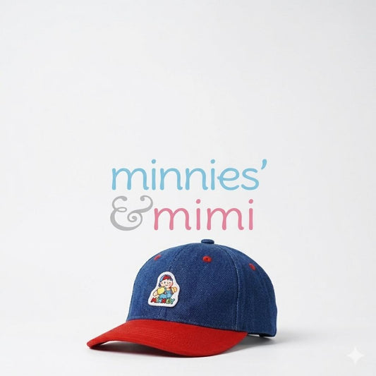 Minnies' & Mimi Base Ball Cap Denim Red (FOR BABY AND KIDS)