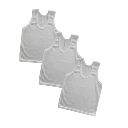Minnies' & Mimi Cotton Sando for Toddler by 3pcs Available in White, Mint Green and Blue Sizes Small Medium Large