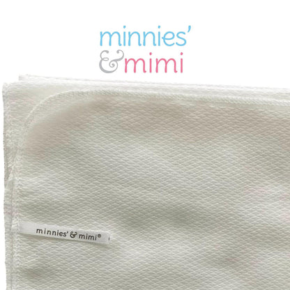 Minnies' & Mimi Cotton Birds Eye 70cm x 70cm Lampin Packaged by 1pc 6pcs or 12pcs White
