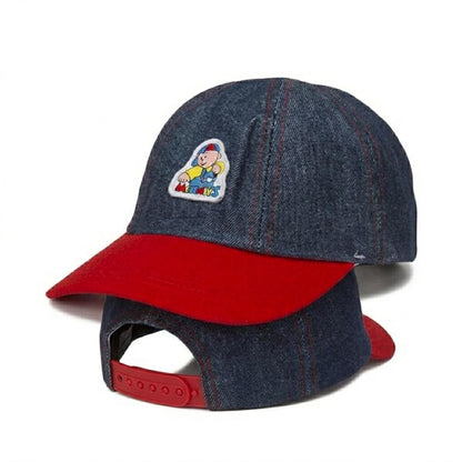 Minnies' & Mimi  Base Ball Cap with Plastic Strap Blue and  Red (FOR BABY AND KIDS) 1pcs