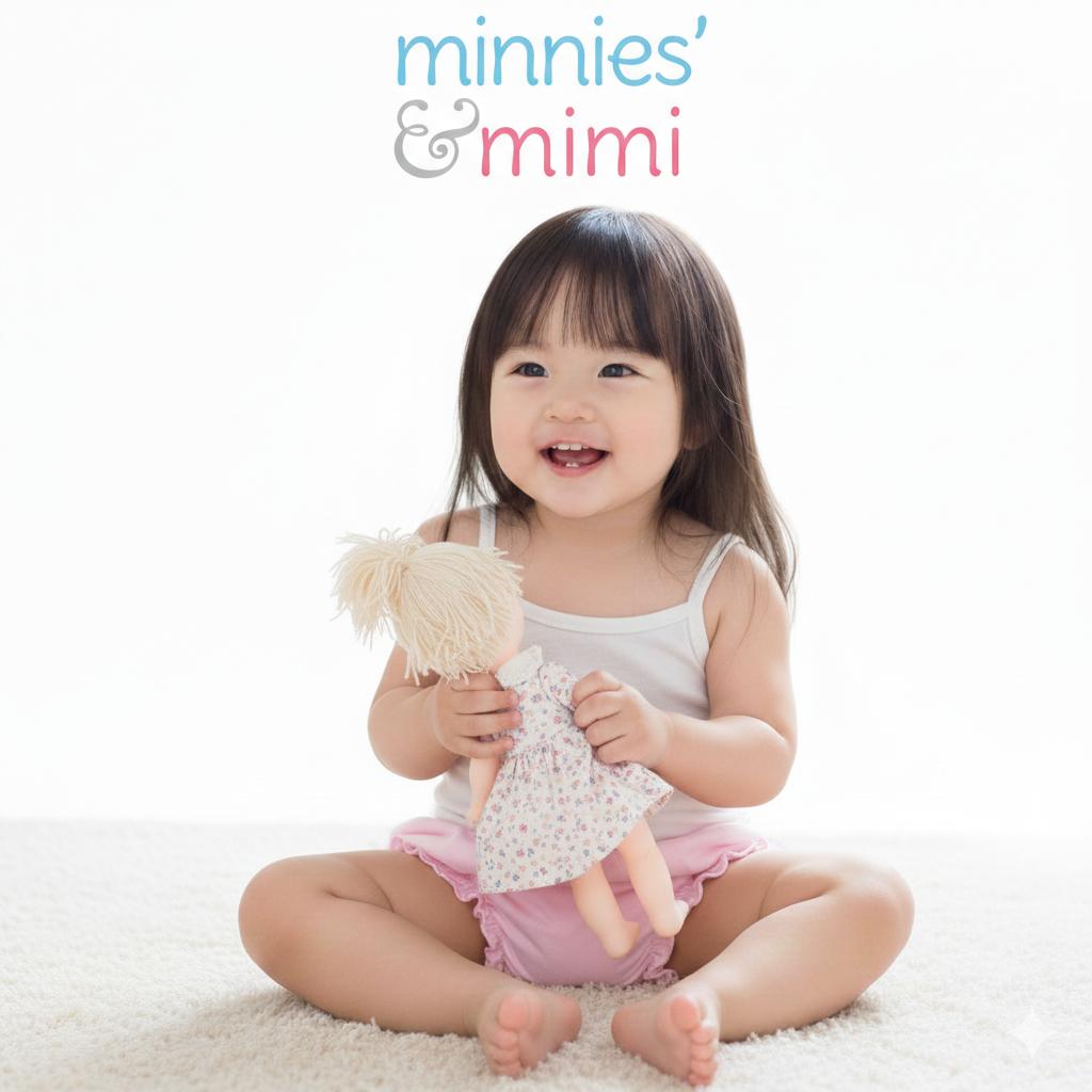 Minnies' & Mimi Lettuce Edge Baby Panty 0-24 Month Available color White Pink, White Yellow and Pink, Yellow Size S M L
