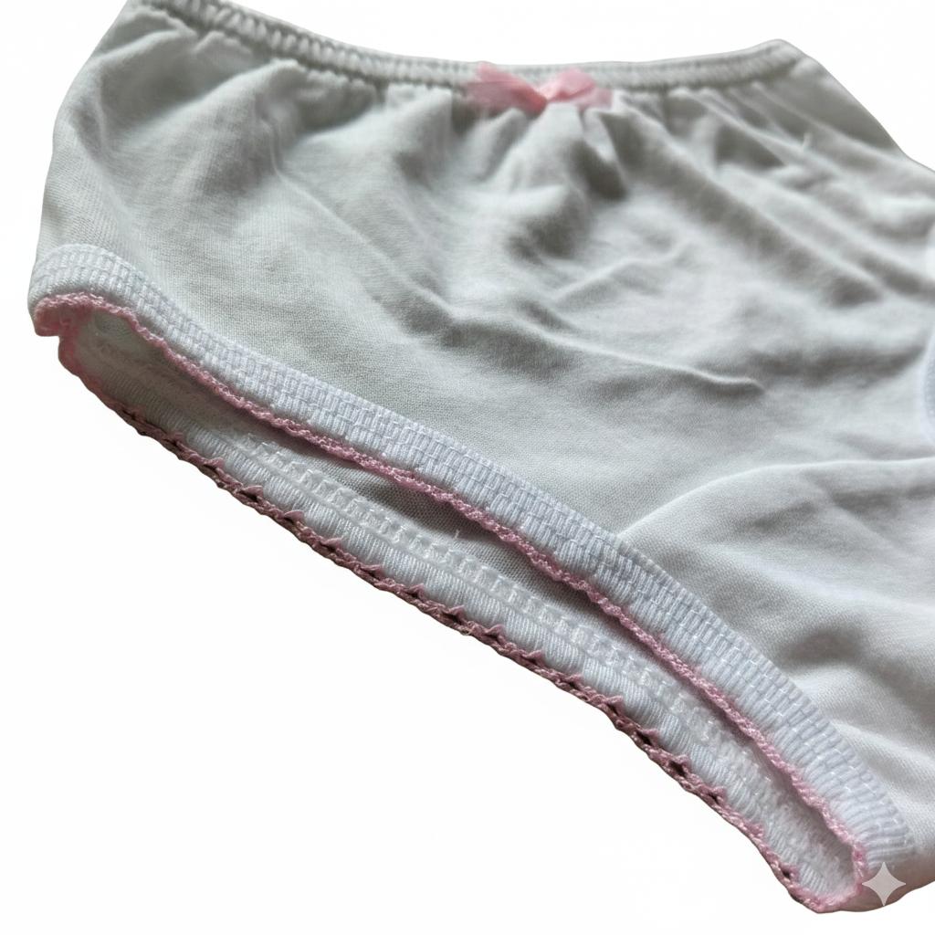 Minnies' & Mimi Panty with Ribbon and w/ Double Fagoting for (6m-12months) Available size S/M/L 3pcs