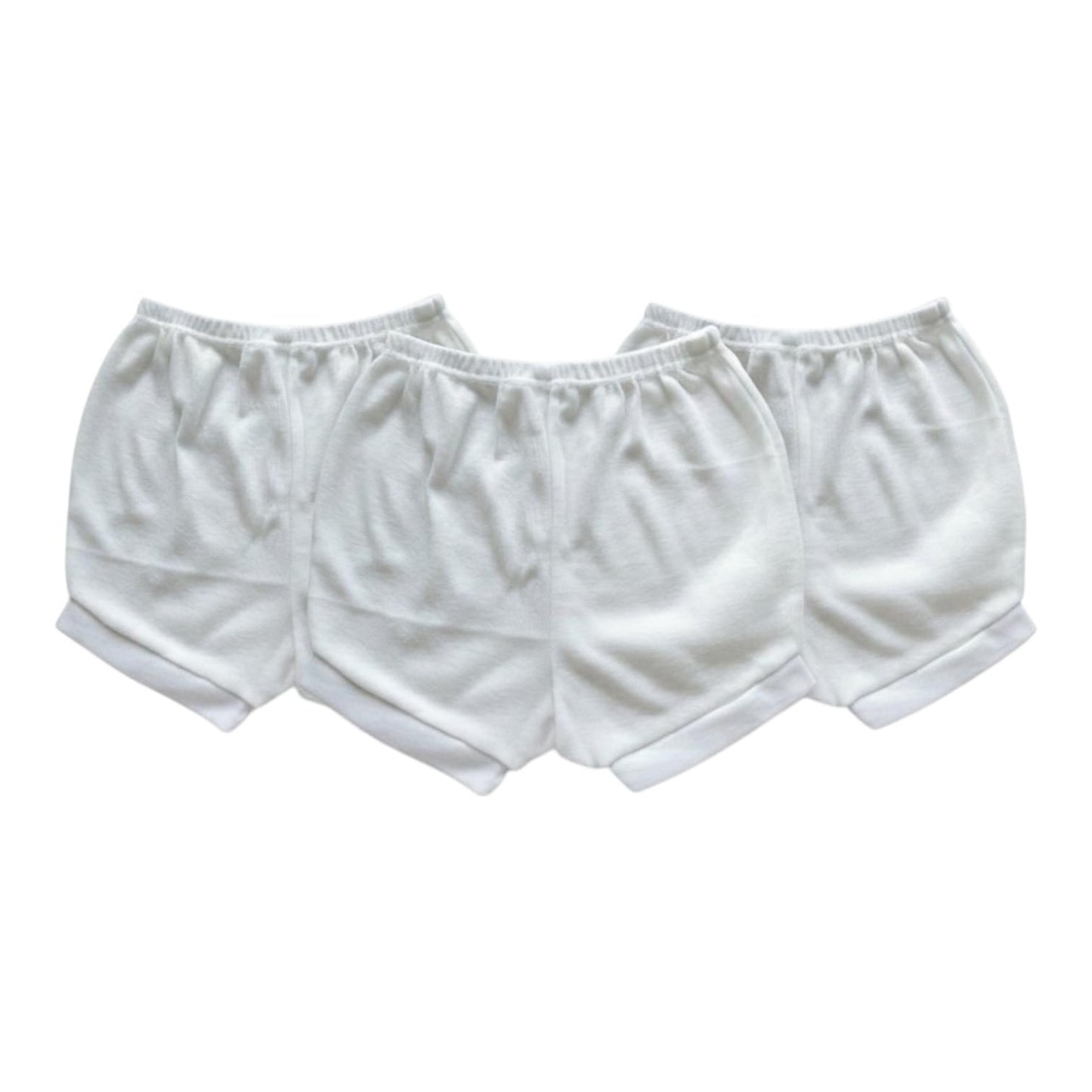 Minnies' & Mimi Stretchable Cotton Shorts with White Cuffs for toddlers 3 months to 24 months (2 years) by 3pcs Available S,M,L
