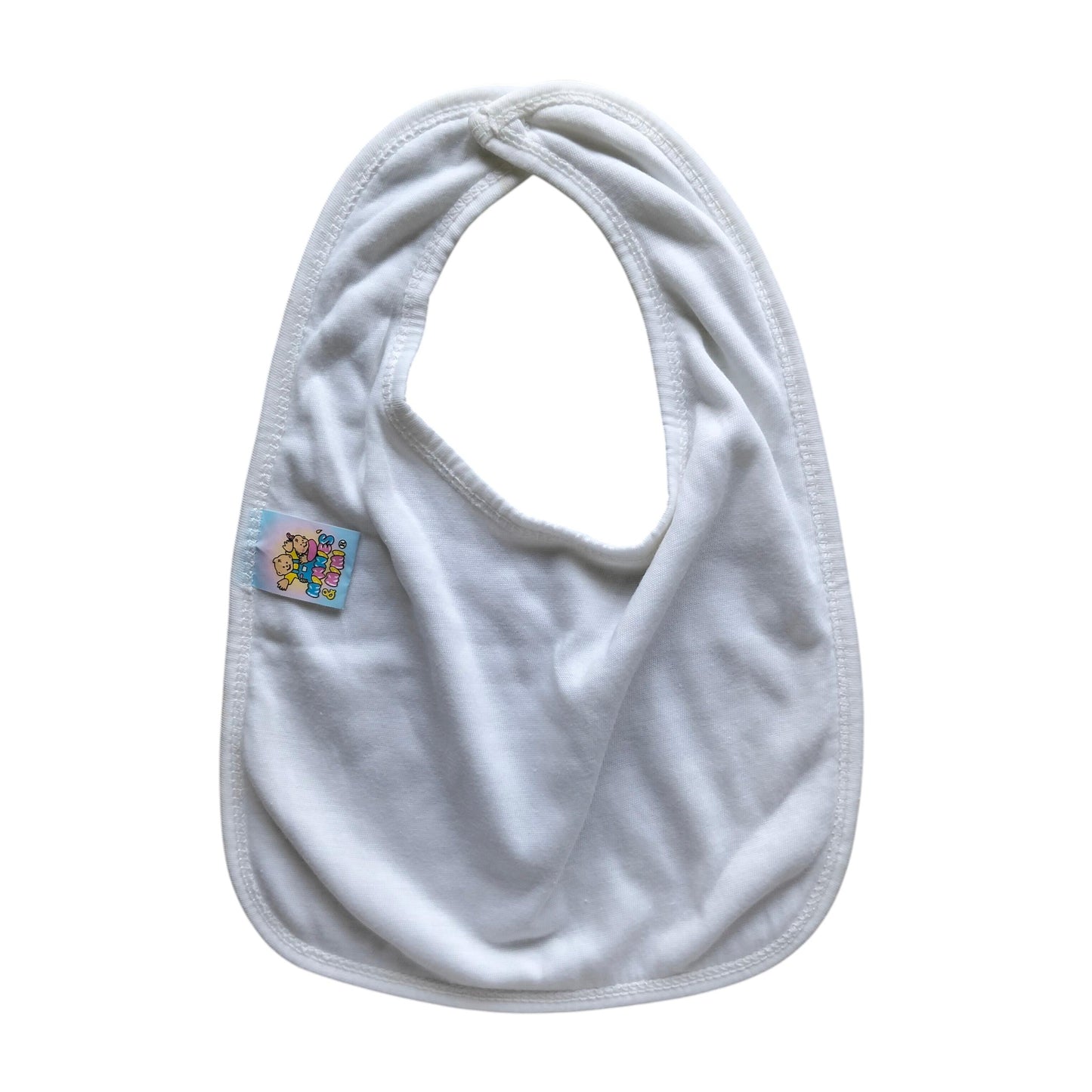 Minnies' & Mimi Cotton Towellette Bibs w/ Button for Newborns, Infants, Toddlers (0–6 Months) (6–12 Months) (1–3 Years) Available W,WP,WB 1pcs