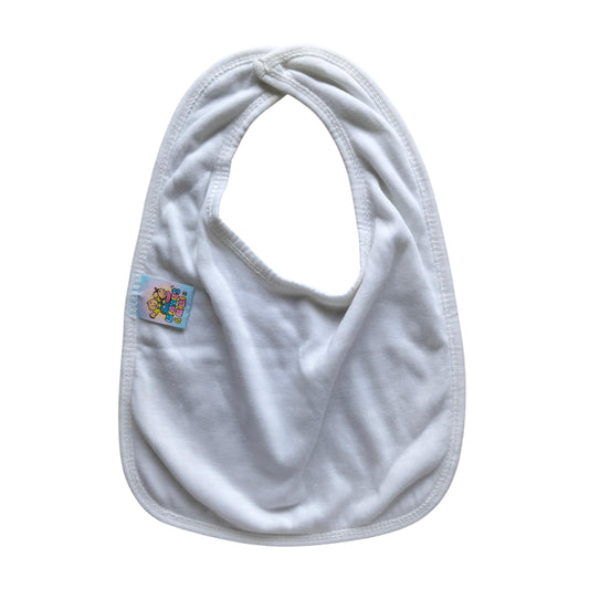 Minnies' & Mimi Cotton Towellette Bibs w/ Button for Newborns, Infants, Toddlers (0–6 Months) (6–12 Months) (1–3 Years) Available W,WP,WB 1pcs