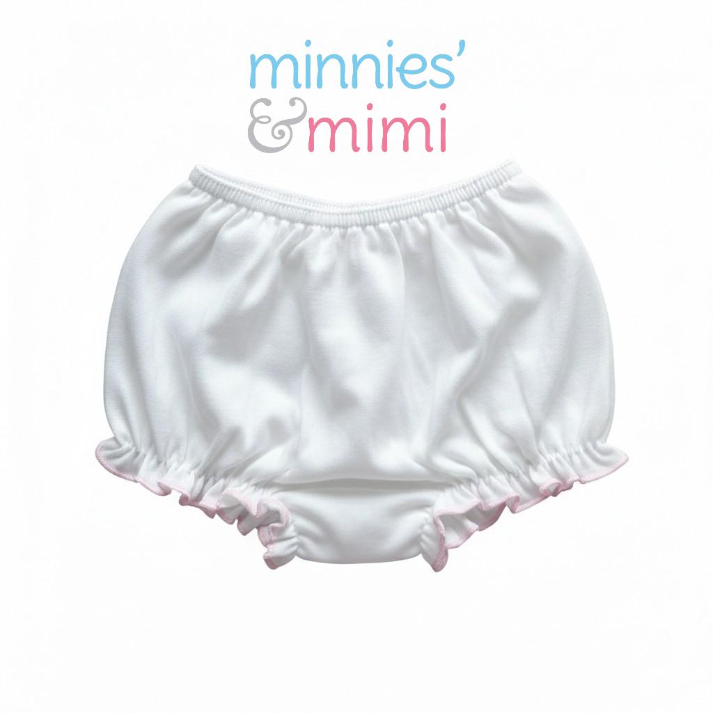 Minnies' & Mimi Lettuce Edge Baby Panty 0-24 Month Available color White Pink, White Yellow and Pink, Yellow Size S M L
