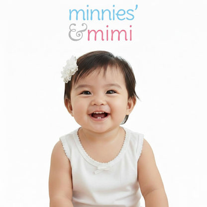 Minnies' & Mimi Single Knit Tank top Sando w/ Ribbon and Single Fagoting for Toddlers (6Mto 2Yrs Old) by 3Pcs avail.S/M/L