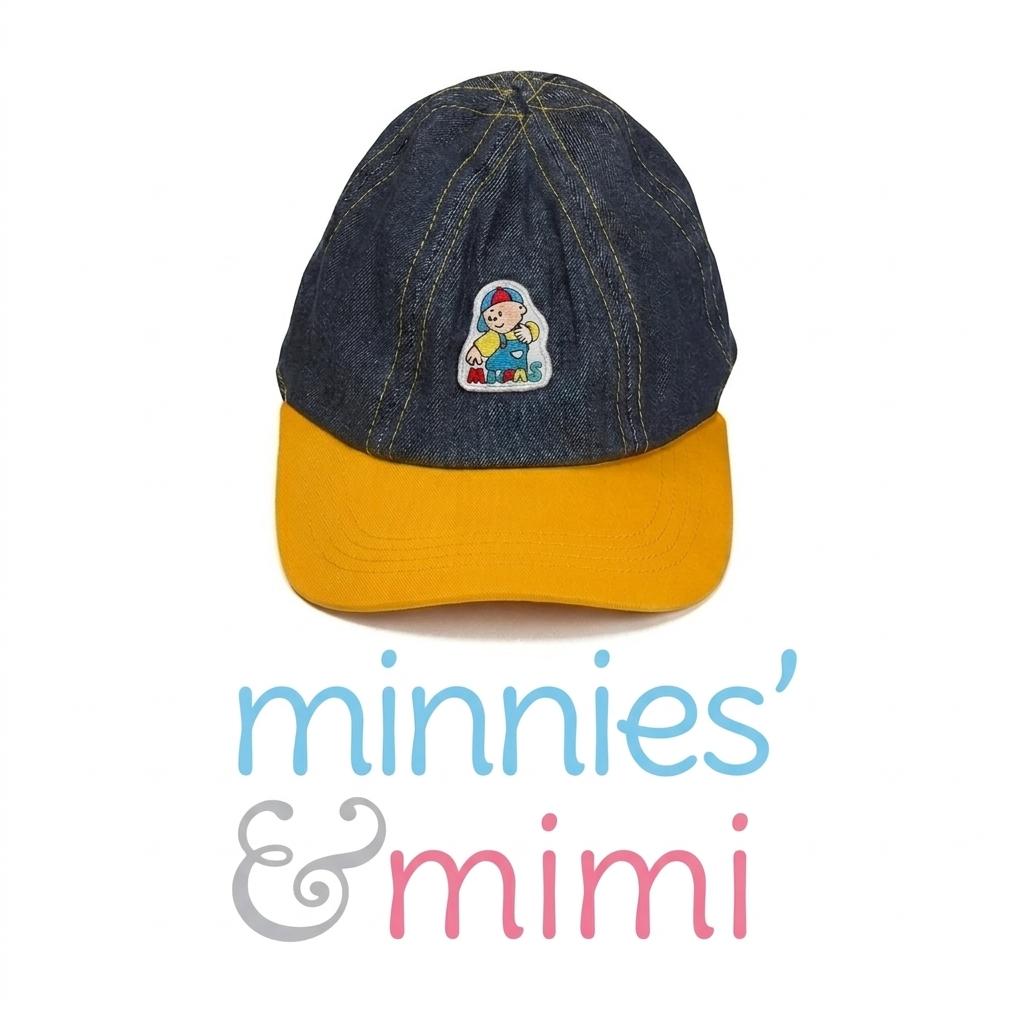 Minnies' & Mimi  Base Ball Cap with Plastic Strap Yellow (FOR BABY AND KIDS) 1pcs
