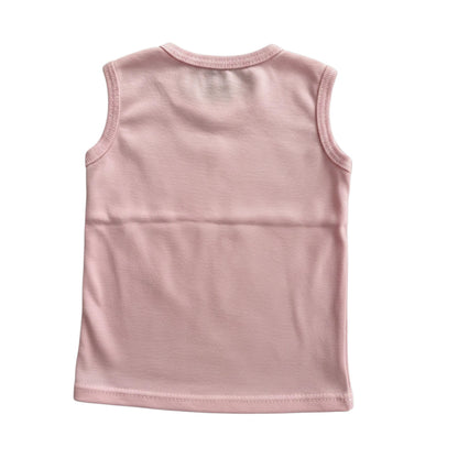 Minnies' & Mimi Sando Sabrina Cut Button Top for New Born Infant 1 Pc Available in White, Green, Blue And Yellow Sizes Small Medium Large