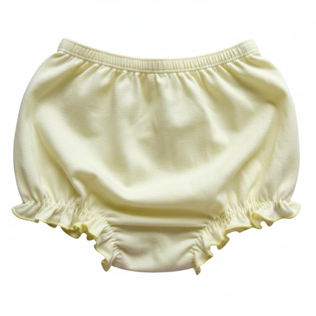 Minnies' & Mimi Lettuce Edge Baby Panty 0-24 Month Available color White Pink, White Yellow and Pink, Yellow Size S M L