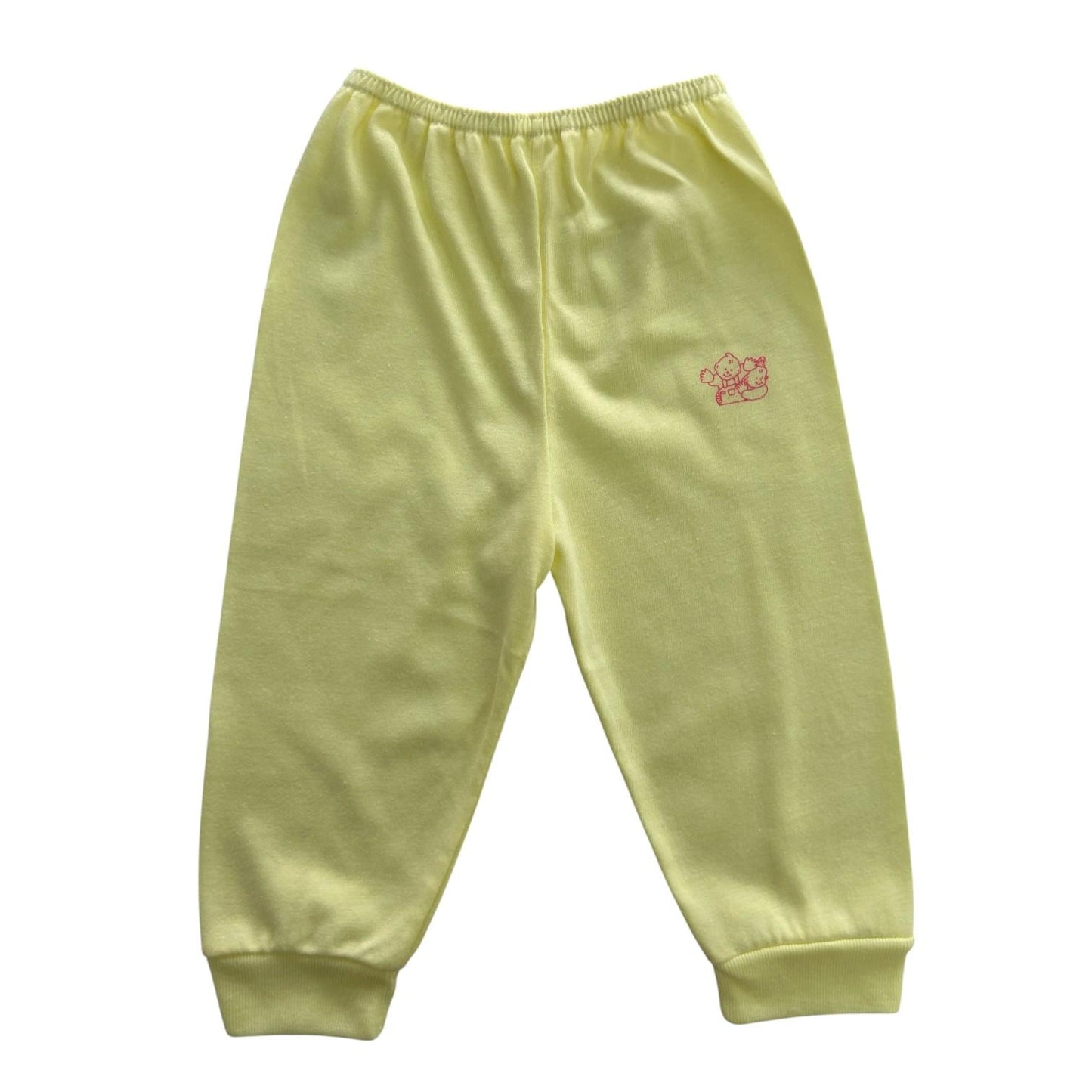 Minnies & Mimi Cotton Colored Pajama with Cuffs for Toddler 6 Months to 2 Years Available in Blue, Mint Green, Pink and Yellow