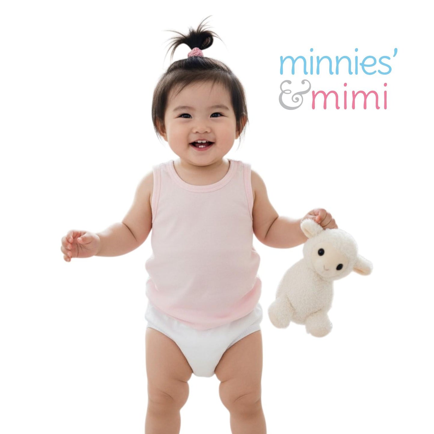 Minnies & Mimi Cotton White Panty For Toddlers 1-2 Years Old Available in Small Medium and Large
