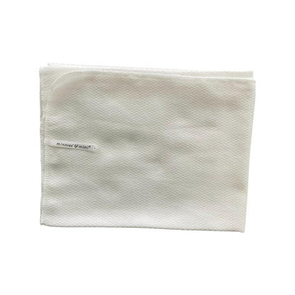 Minnies' & Mimi Cotton Birds Eye 70cm x 70cm Lampin Packaged by 1pc 6pcs or 12pcs White