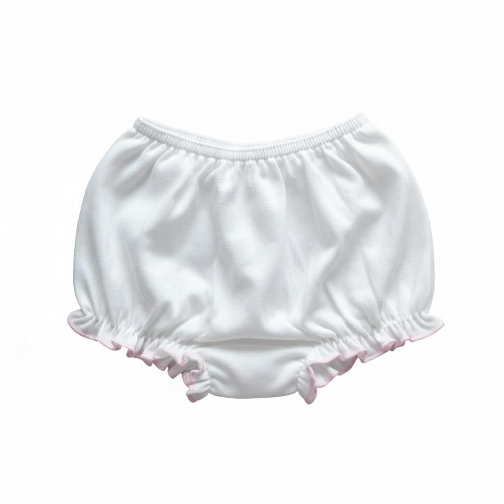 Minnies' & Mimi Lettuce Edge Baby Panty 0-24 Month Available color White Pink, White Yellow and Pink, Yellow Size S M L
