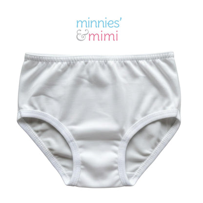 Minnies & Mimi Cotton White Panty For Toddlers 1-2 Years Old 3pcs Available in S,M,L