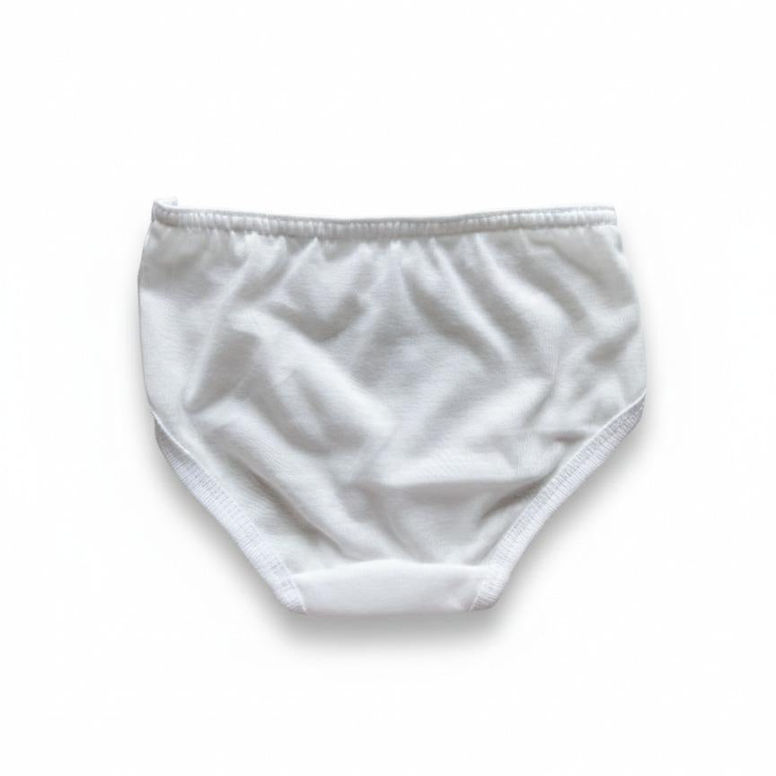 Minnies & Mimi Cotton White Panty For Toddlers 1-2 Years Old Available in Small Medium and Large