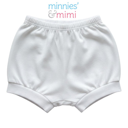 Minnies' & Mimi Stretchable Cotton Shorts with White Cuffs for toddlers 3 months to 24 months (2 years) by 1pcs Available S,M,L