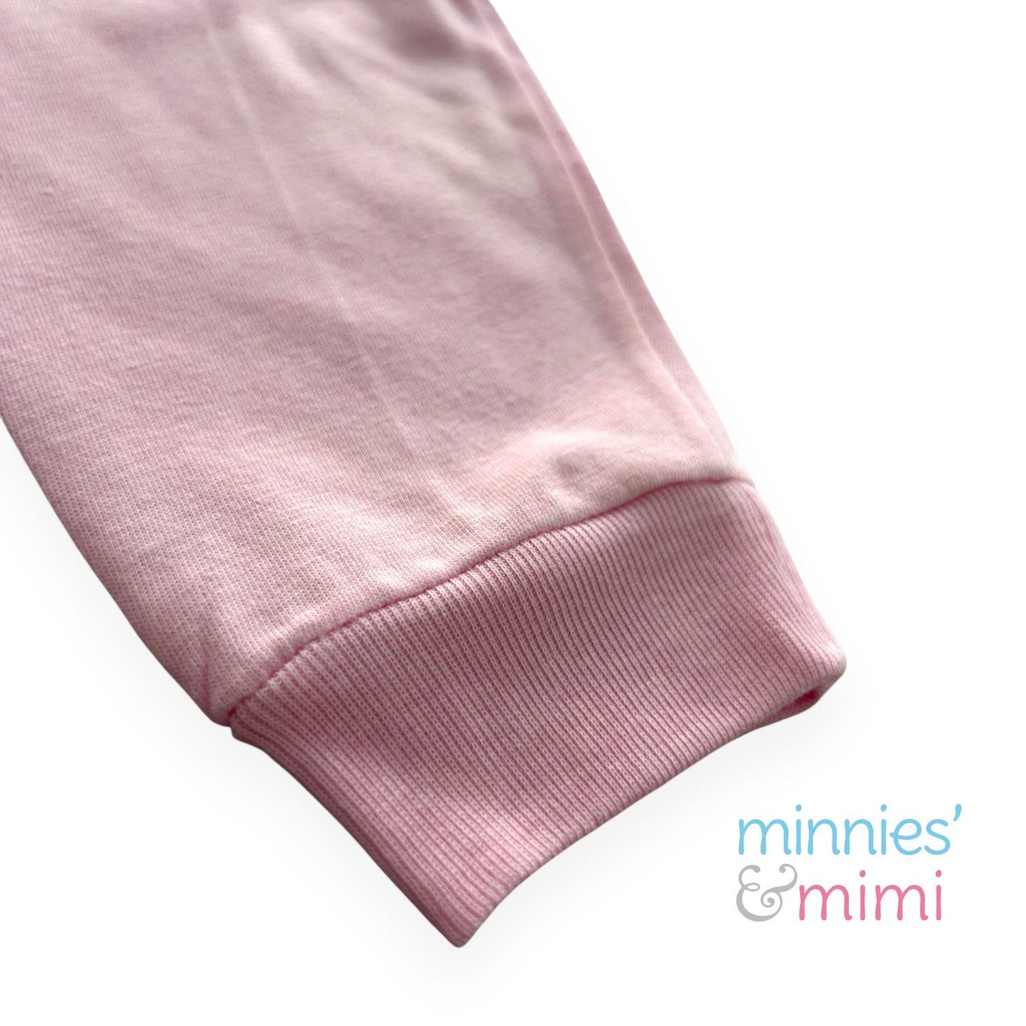 Minnies & Mimi Cotton Colored Pajama with Cuffs for Toddler 6 Months to 2 Years by 3pcs Available in Blue, Mint Green, Pink and Yellow