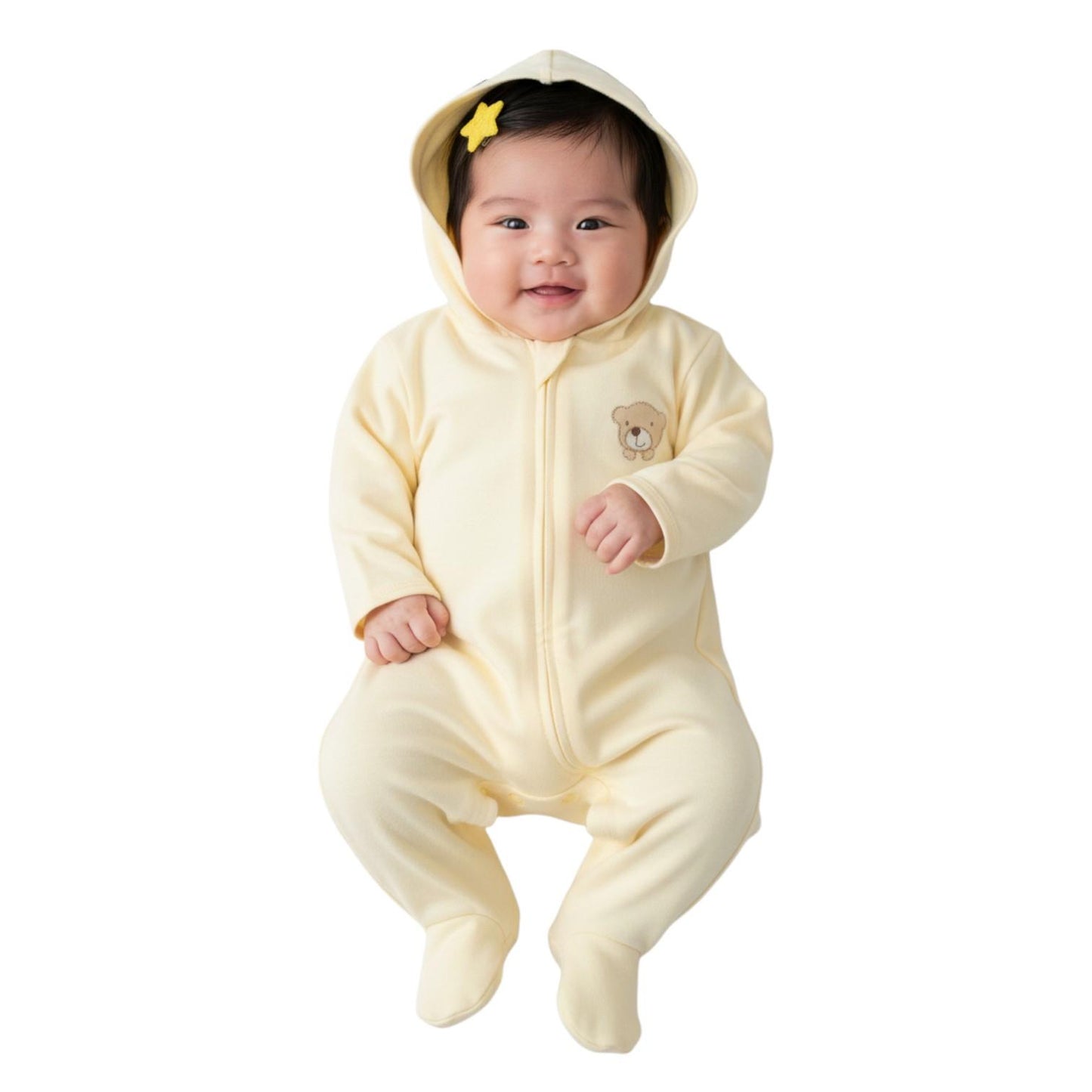 Minnies' and Mimi Onesies Full Body Jump Suit Long Sleeves Cotton by for 0-3 Months New Born Available in Pink, Blue, Mint Green Yellow White also with Piping Design