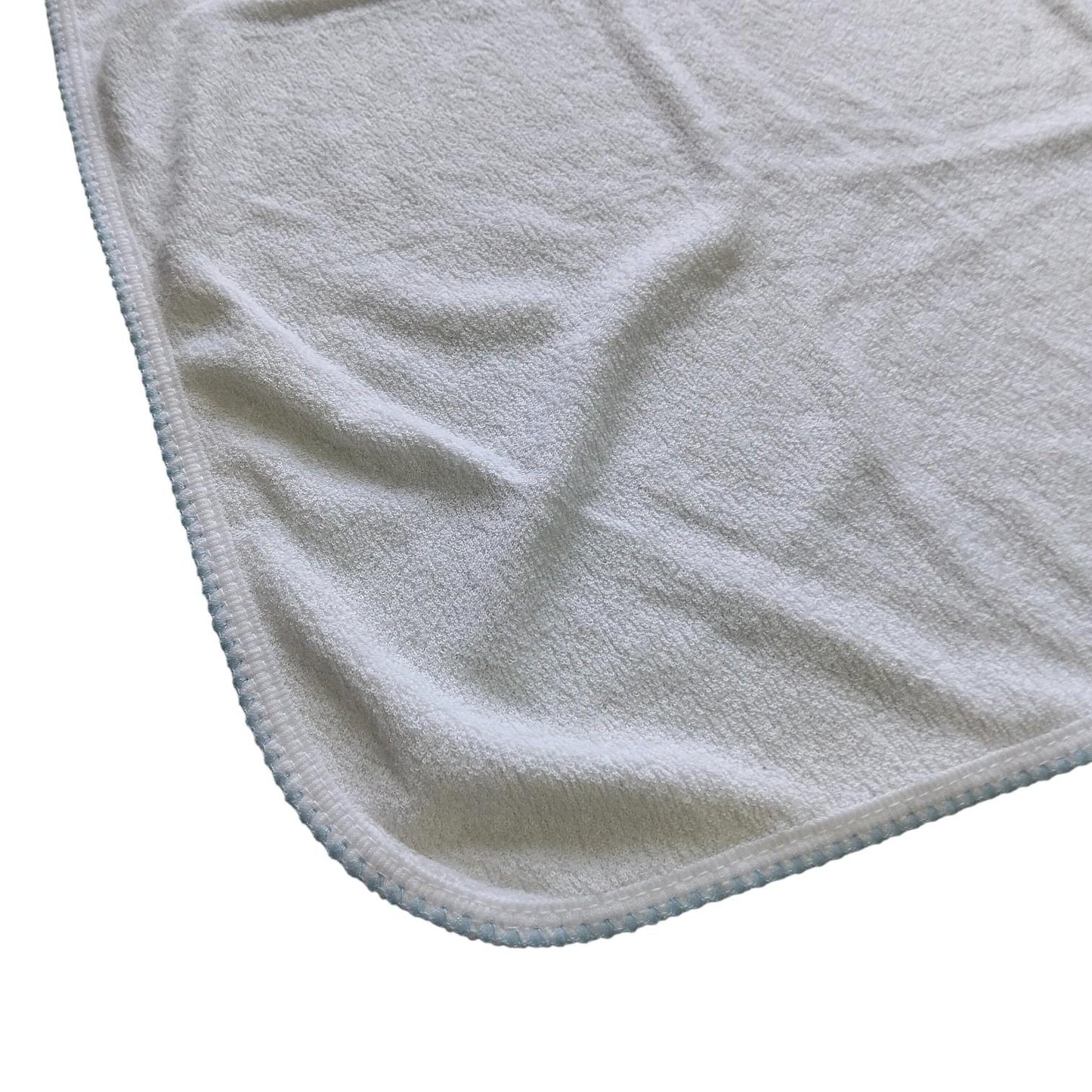 Minnies' & Mimi Cotton Bath Towel with Scallop 27 Inches x 27 Inches Available in Pink or Blue