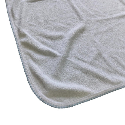 Minnies' & Mimi Cotton Bath Towel with Scallop 27 Inches x 27 Inches Available in Pink or Blue