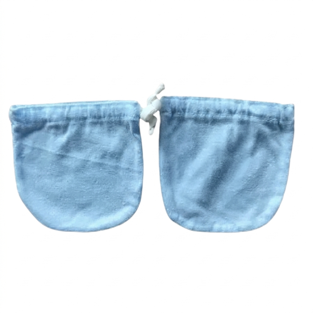 Minnies' & Mimi Cotton Mittens with Color Piping for Newborn Babies for 0-6 Months Available in W, WB, WP, WY,WM, P,B,Y,MG