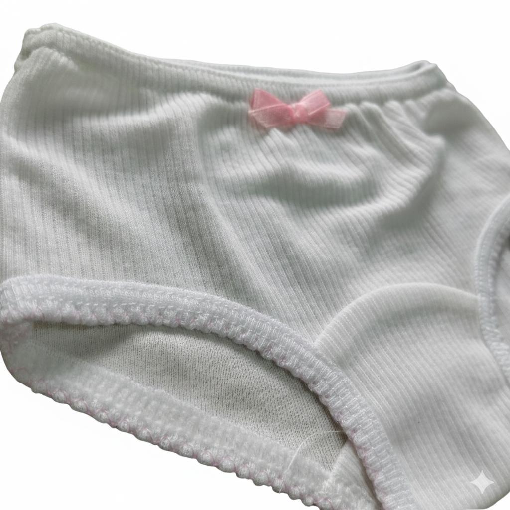 Minnies' & Mimi Stretchable  Panty for 0-24 Months Zigzag with Pink Ribbon by 3pcs Available S M L