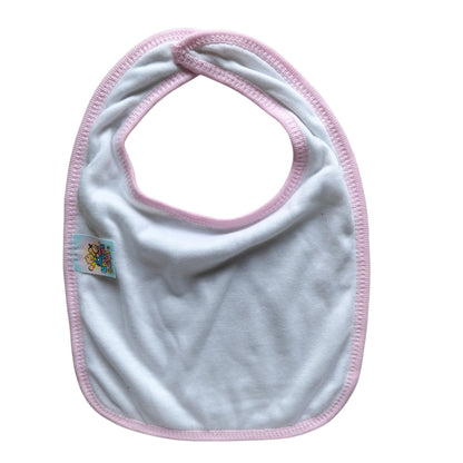 Minnies' & Mimi Cotton Towellette Bibs w/ Button for Newborns, Infants, Toddlers (0–6 Months) (6–12 Months) (1–3 Years) Available W,WP,WB 1pcs