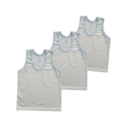 Minnies' & Mimi Cotton Sando for Toddler by 3pcs Available in White, Mint Green and Blue Sizes Small Medium Large
