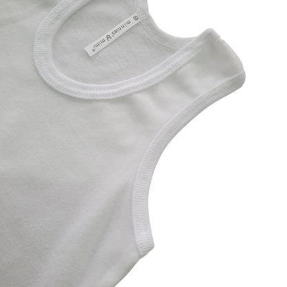 Minnies' & Mimi Cotton Sando for Toddler by 3pcs Available in White, Mint Green and Blue Sizes Small Medium Large