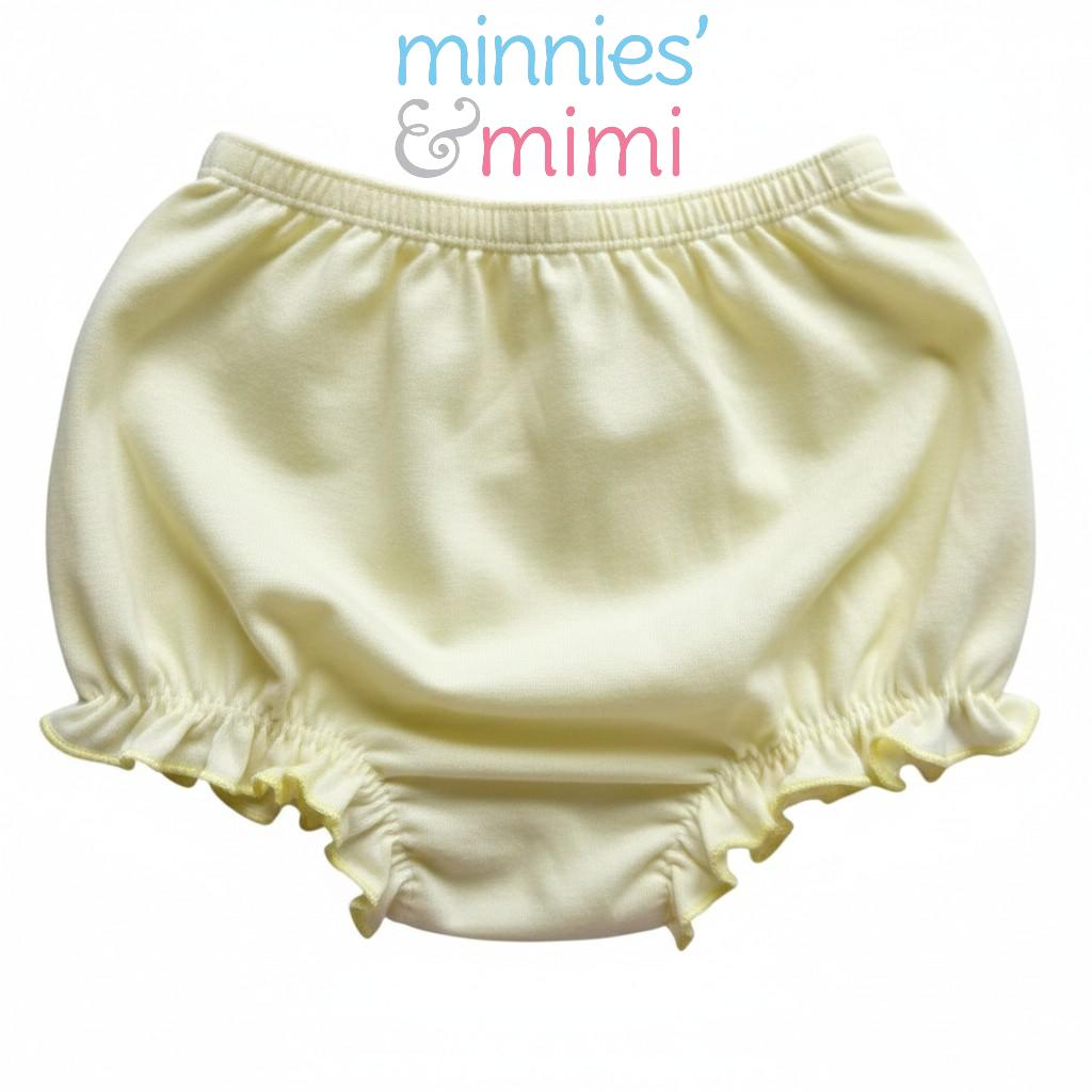 Minnies' & Mimi Lettuce Edge Baby Panty 0-24 Month Available color White Pink, White Yellow and Pink, Yellow Size S M L