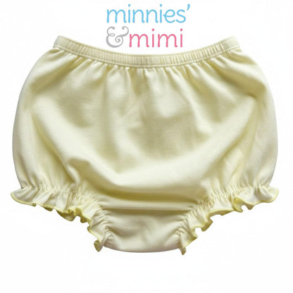 Minnies' & Mimi Lettuce Edge Baby Panty 0-24 Month Available color White Pink, White Yellow and Pink, Yellow Size S M L