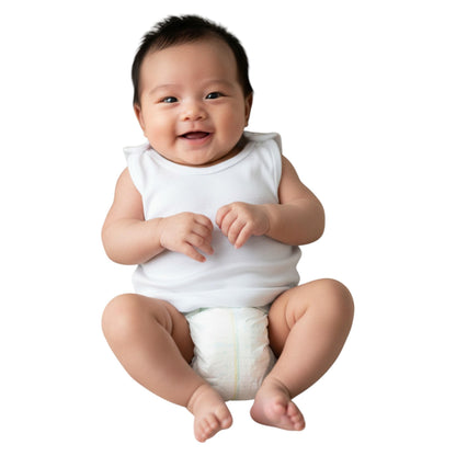 Minnies' & Mimi Sando Sabrina Cut Button Top for New Born Infant 3Pcs Available in White, Green, Blue And Yellow Sizes Small Medium Large,Xsmall