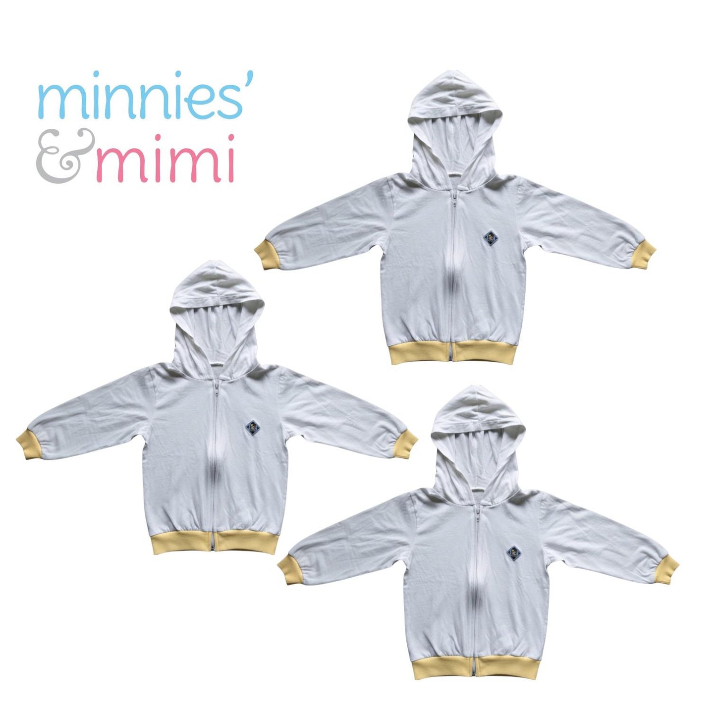 Minnies' & Mimi Cotton Jacket with Hoodie Avail. Blue, MG, Pink, WY, WB, WMG, WP and WY 3pcs  M,L
