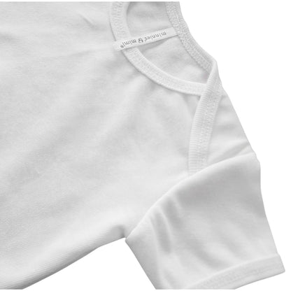 Minnies' & Mimi Romper for New Born Infant 0-3 Months Short Sleeves in Pink Blue White with Piping Available in Small Medium Large