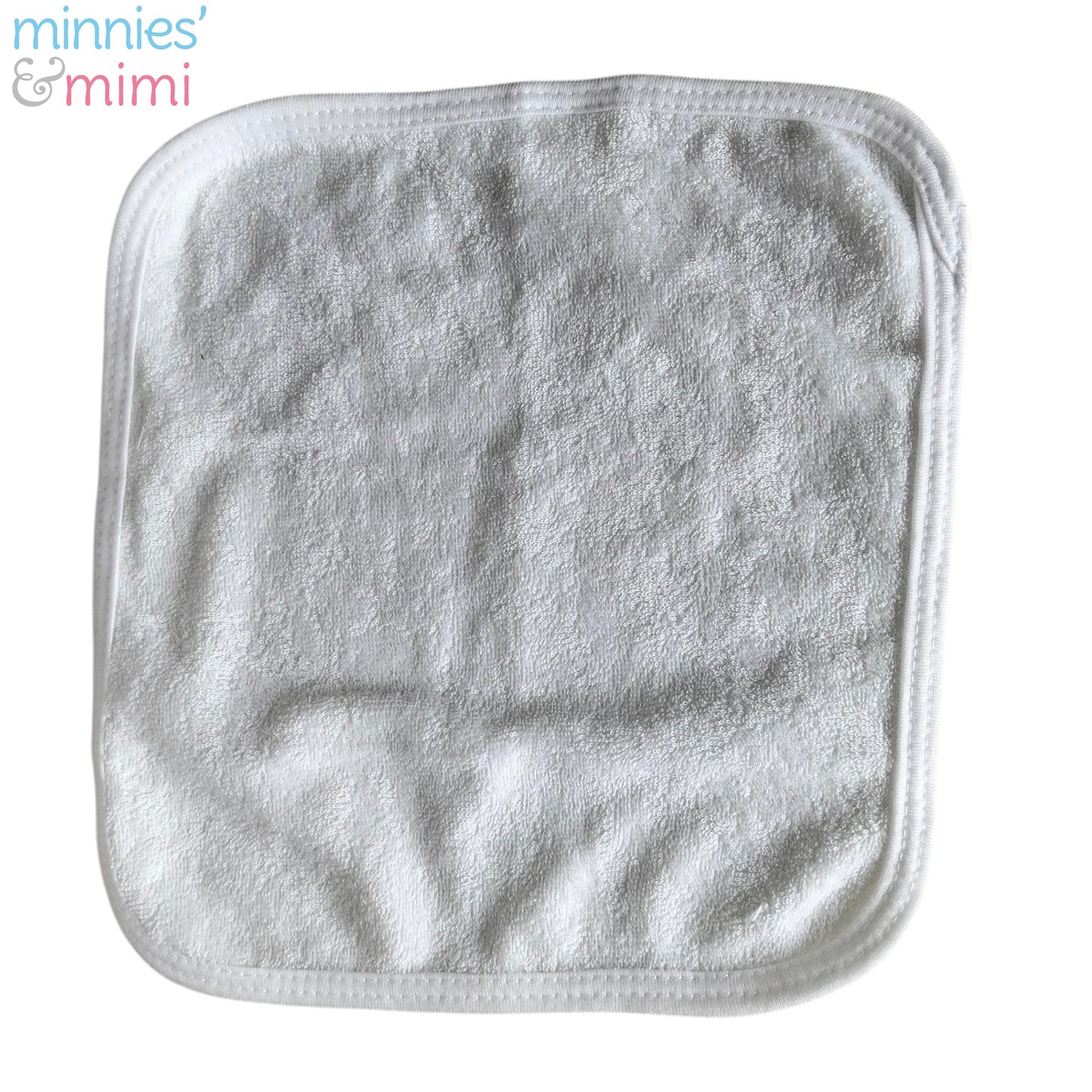 Minnies' & Mimi Cotton Towelette Face Towel for Newborns, Infants, Toddlers (0–6 Months) (6–12 Months)(1–3 Years) Available W,WP,WB 1pcs