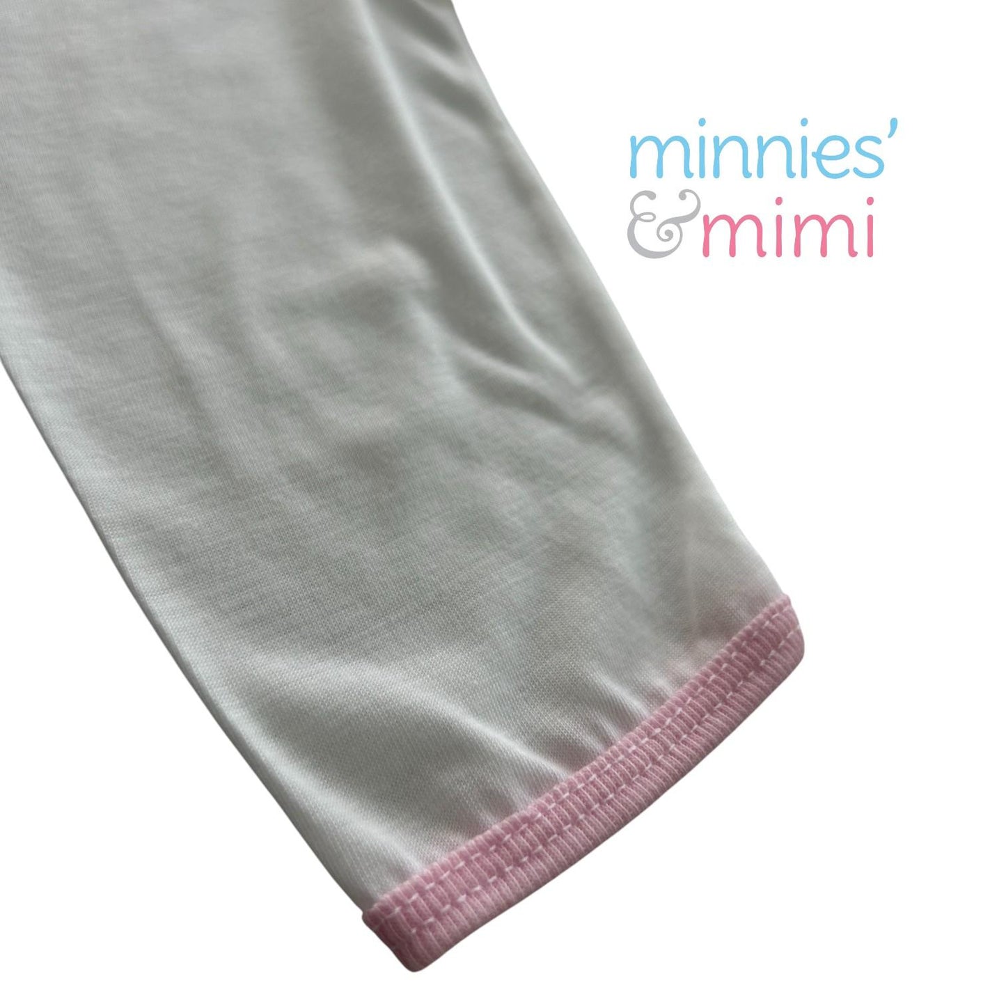 Minnies' & Mimi Cotton New Born Pajama Bottoms For 0-6 Months by 3pcs Available in White, Mint Green, Blue, Yellow and Pink