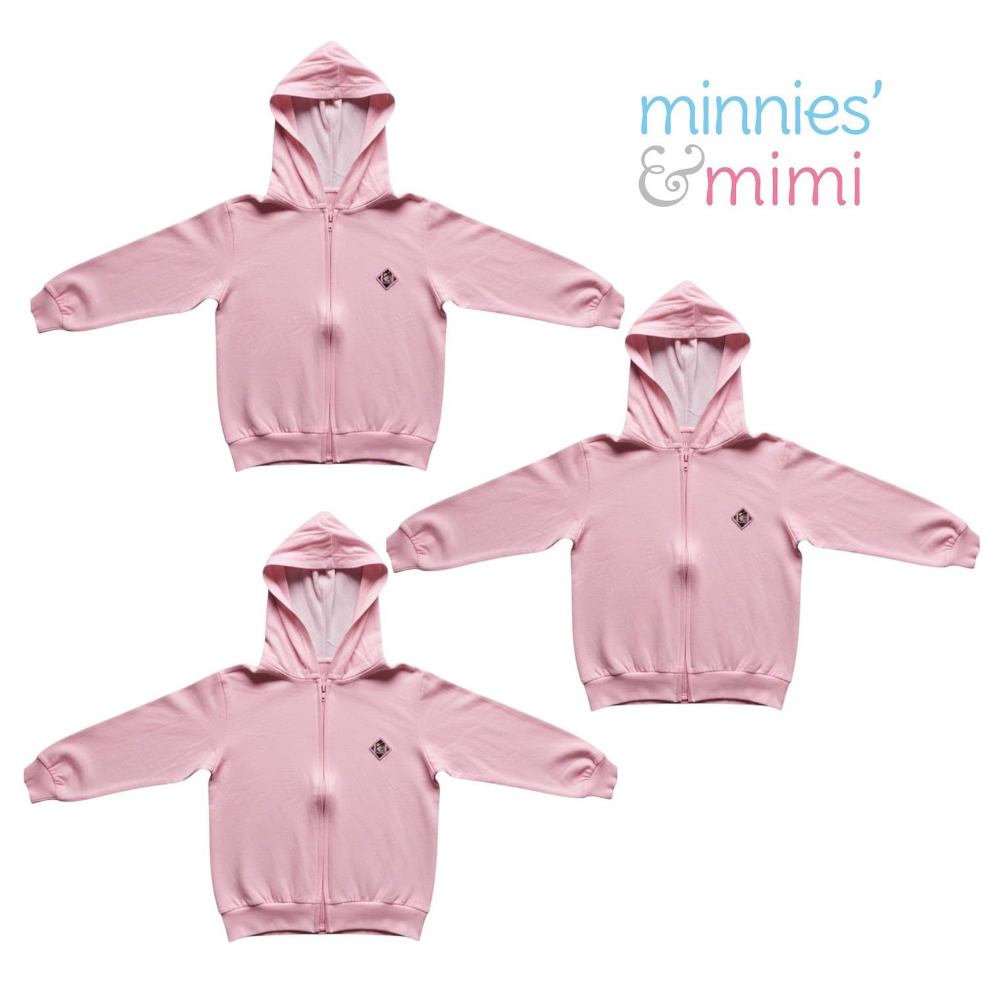 Minnies' & Mimi Cotton Jacket with Hoodie Avail. Blue, MG, Pink, WY, WB, WMG, WP and WY 3pcs  M,L