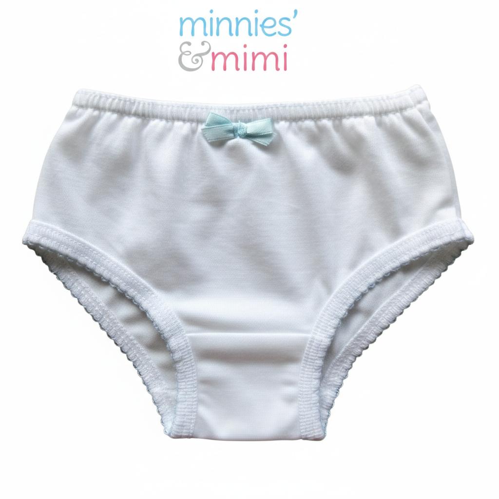 Minnies' & Mimi Panty with Ribbon and w/ Double Fagoting for (6m-12months) Available size S/M/L 1pcs
