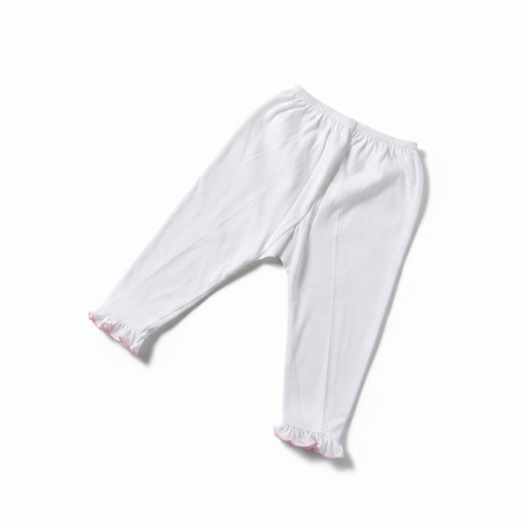 Minnies' & Mimi Cotton Pajama with Pink Ruffles for Newborn Infant Available in Small Medium Large Free Size