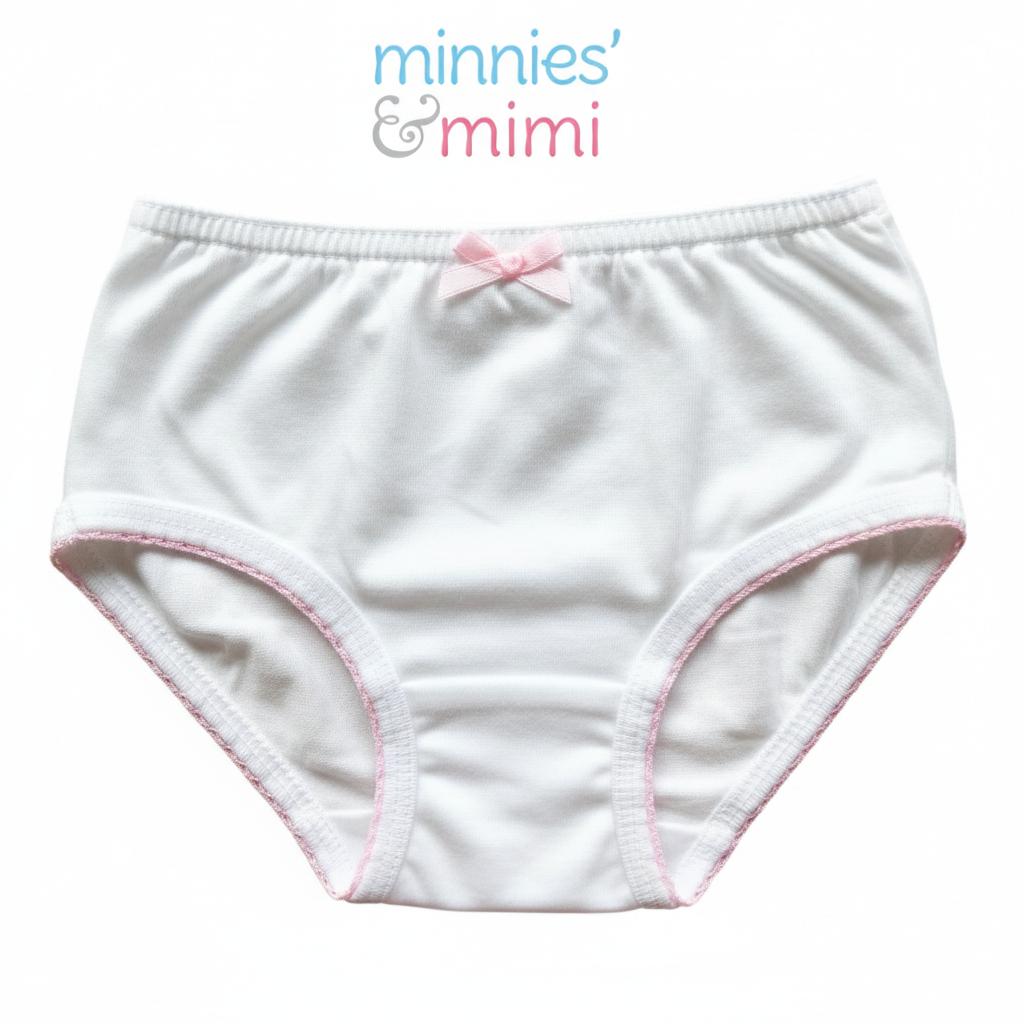 Minnies' & Mimi Panty with Ribbon and w/ Double Fagoting for (6m-12months) Available size S/M/L 1pcs