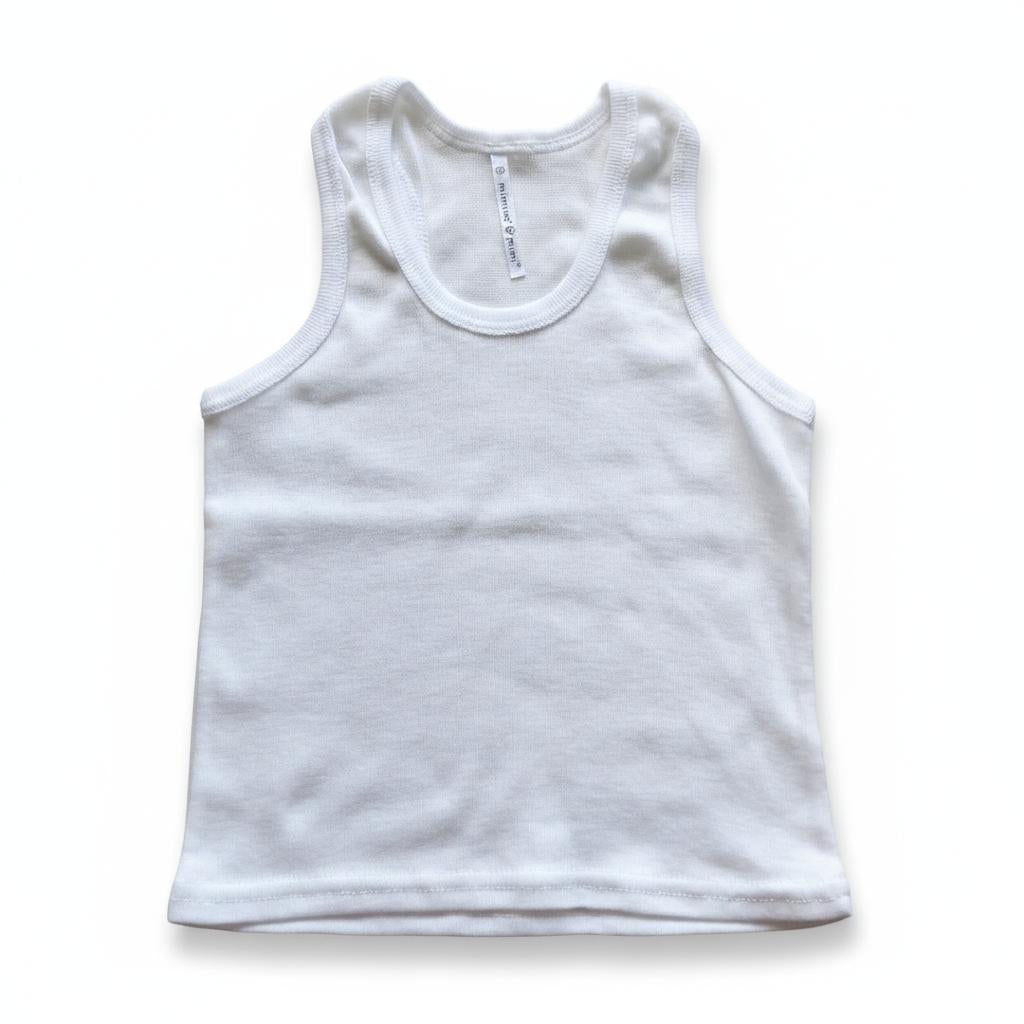 Minnies' & Mimi stretchable Sando Boxer Design White Color for Babies 6 Months to 3 Yrs old by 1 pcs Available in Sizes S M L
