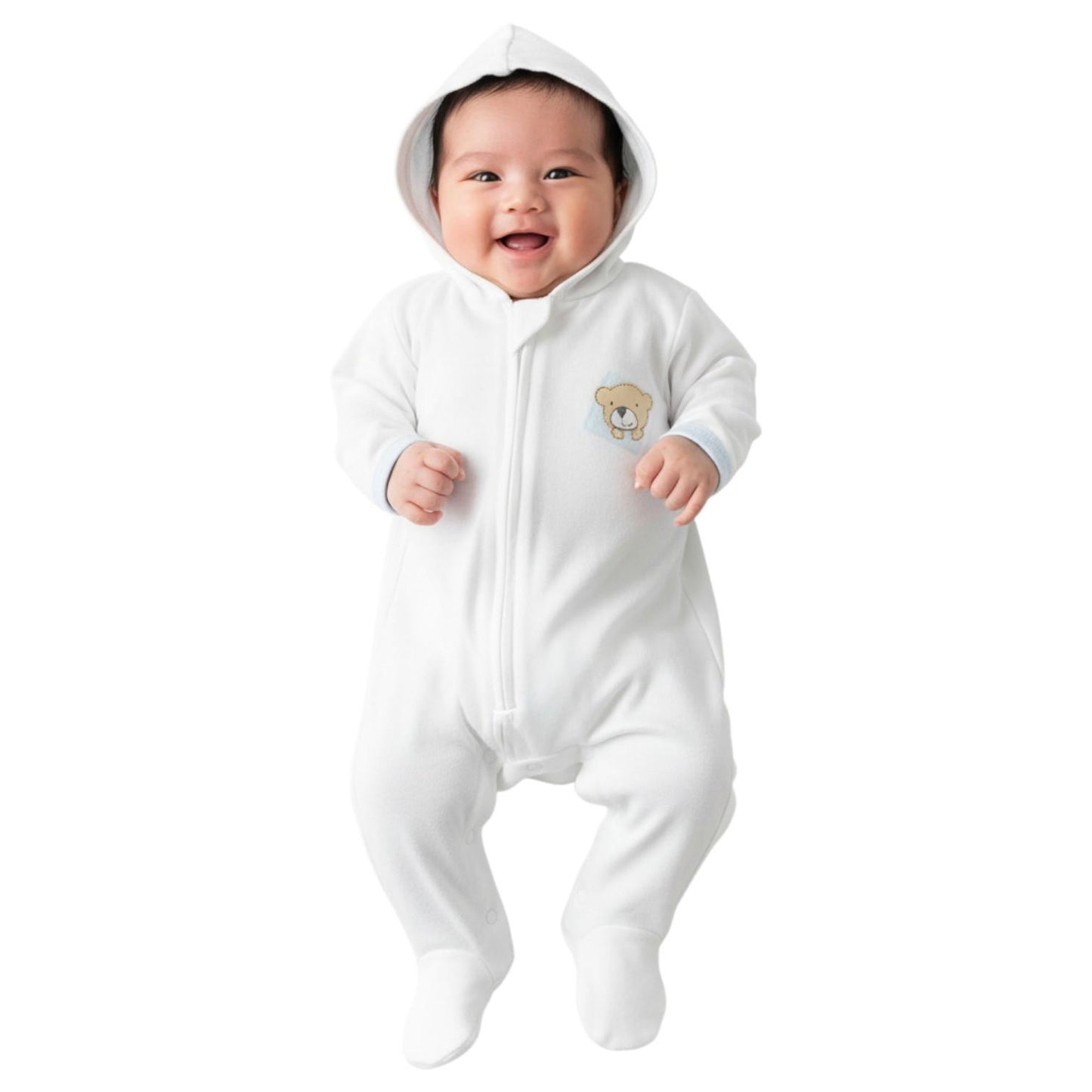 Minnies' and Mimi Onesies Full Body Jump Suit Long Sleeves Cotton by for 0-3 Months New Born Available in Pink, Blue, Mint Green Yellow White also with Piping Design