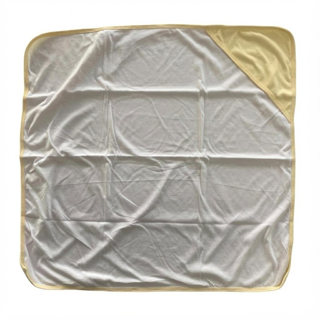 Minnies' & Mimi Cotton Receiving Blanket 27 inches x 27 Inches 68.58cm by 68.58cm for New Born Infant 0-6 Months Available in White, Pink, Blue, Yellow and Mint Green Colors