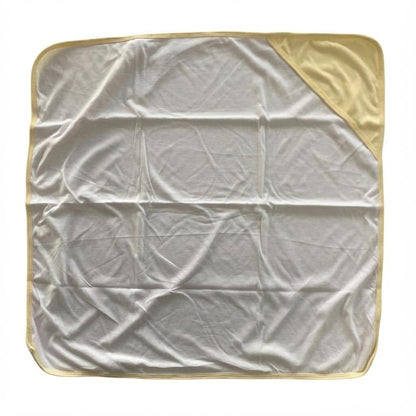 Minnies' & Mimi Cotton Receiving Blanket 27 inches x 27 Inches 68.58cm by 68.58cm for New Born Infant 0-6 Months Available in White, Pink, Blue, Yellow and Mint Green Colors