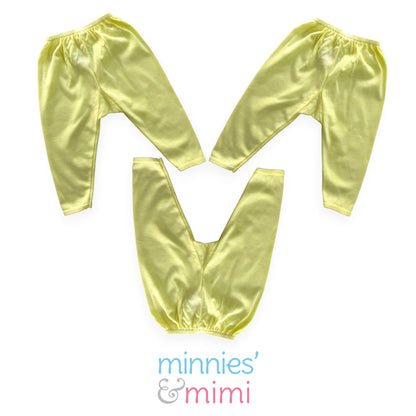 Minnies' & Mimi Cotton New Born Pajama Bottoms For 0-6 Months by 3pcs Available in White, Mint Green, Blue, Yellow and Pink