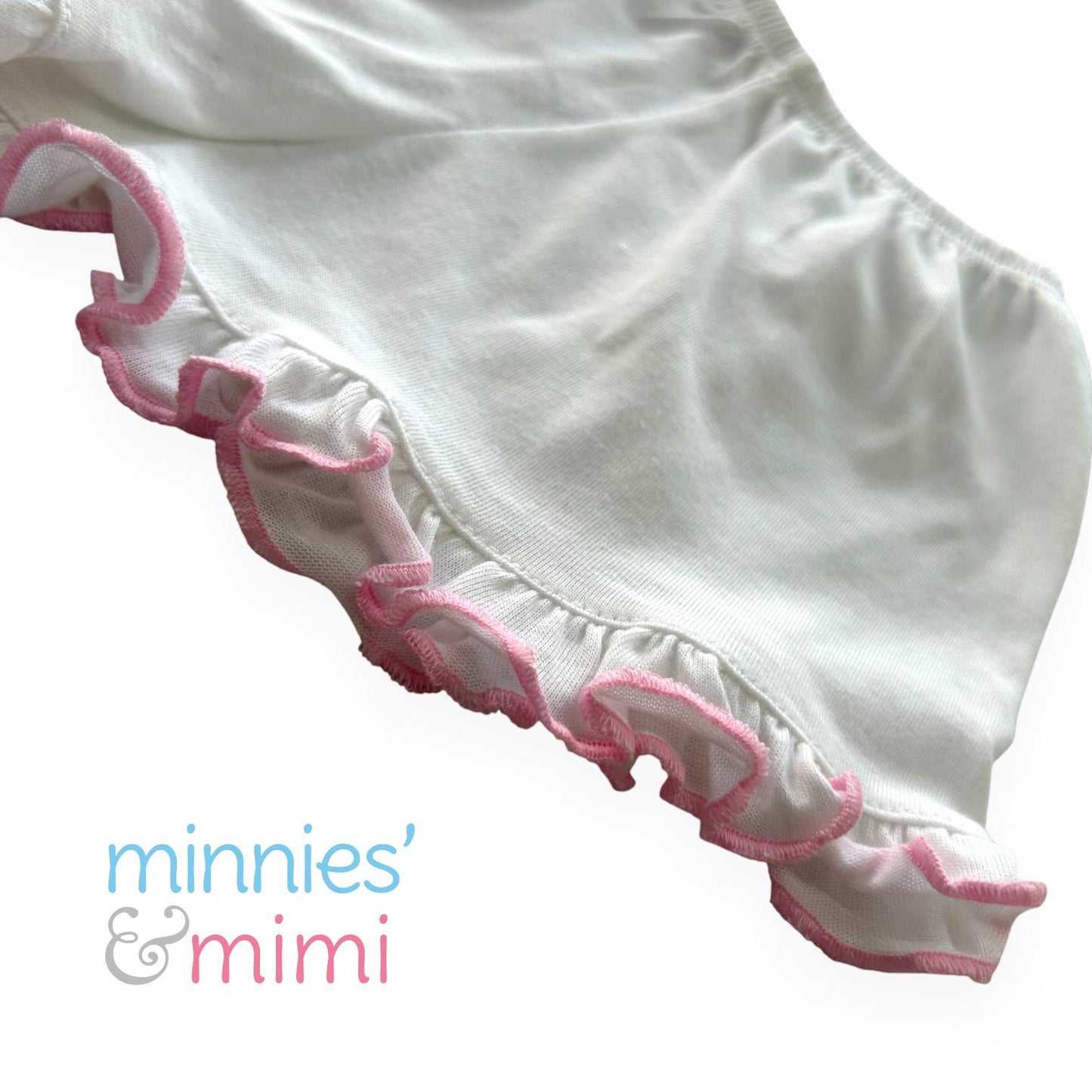 Minnies' & Mimi Cotton Shorts with Pink Ruffles for Toddlers 6 Months to 2 Years by 3pcs or by 1pc Available in Small Medium Large